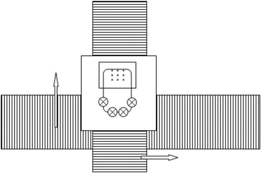 Multi-camera correcting and positioning method and glass laser cutting device