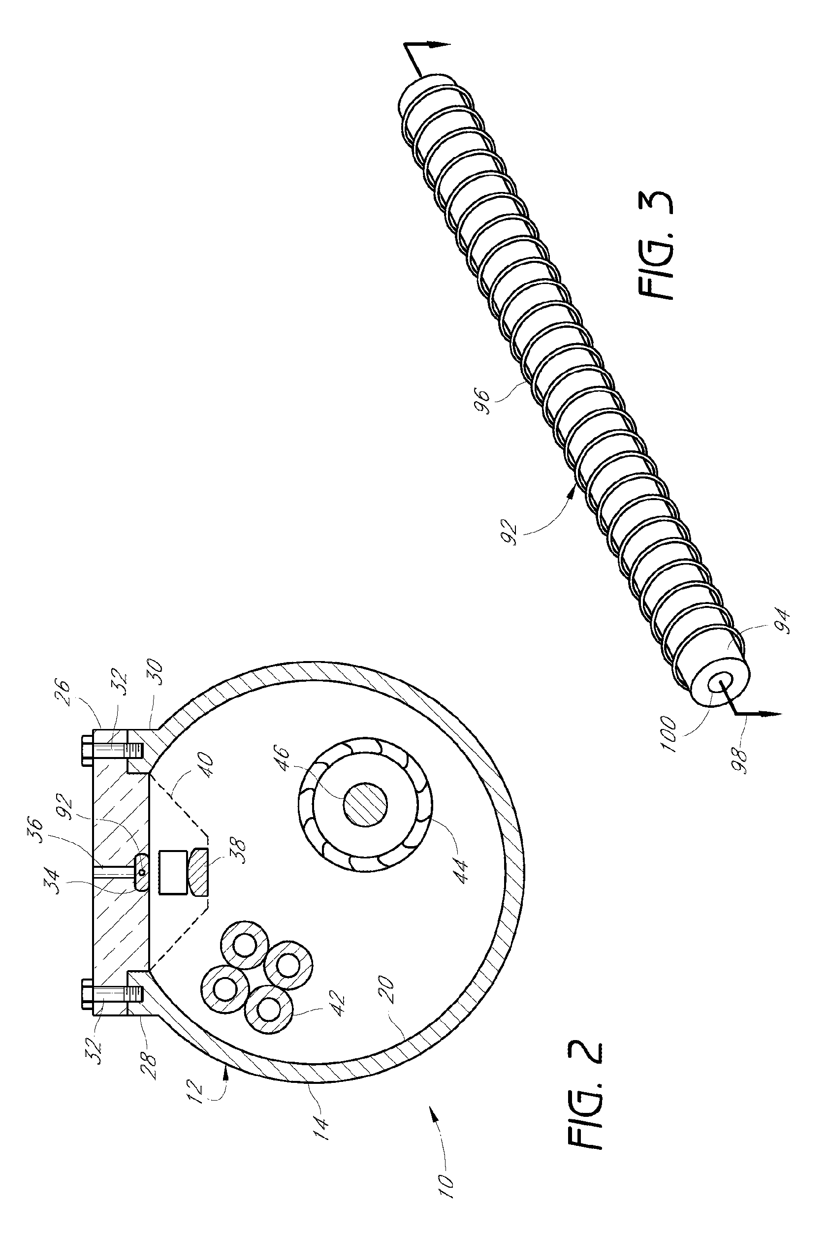 Rare gas-halogen excimer lasers with baffles