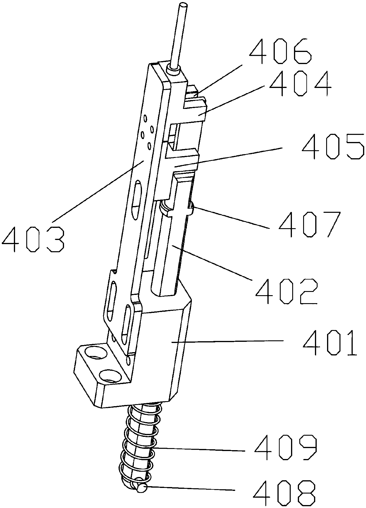 Box-opening clamping jaw