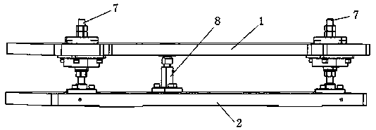 Simple leveling worktable used for electric spindle drilling