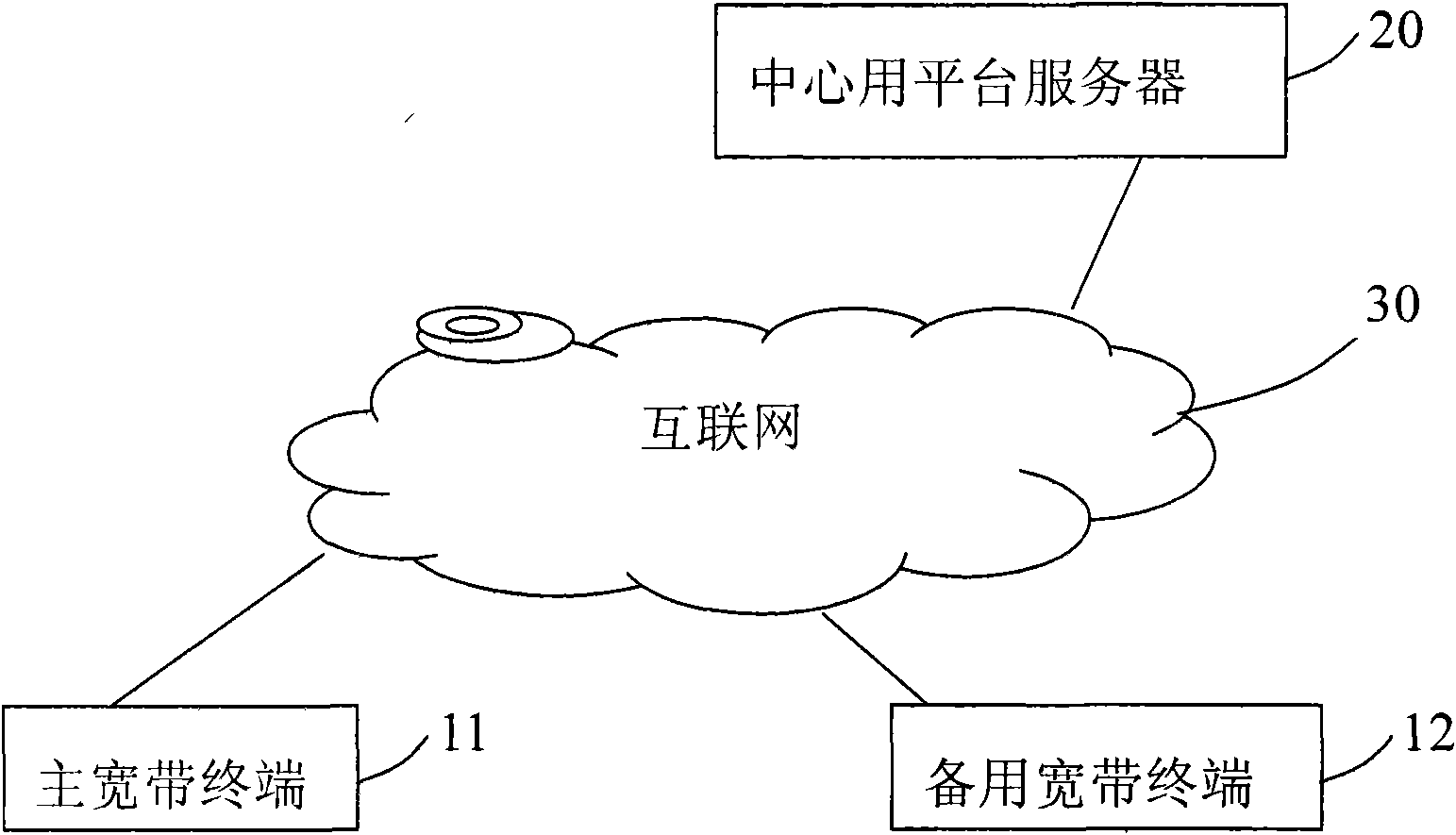 Method for analyzing multi-line multifunctional domain names of network and broadband terminal software