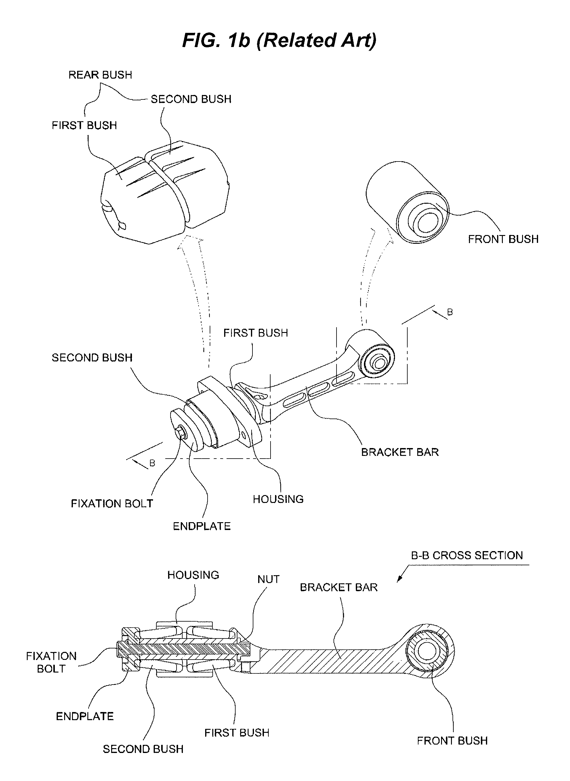 Structure of roll-rod for subframe