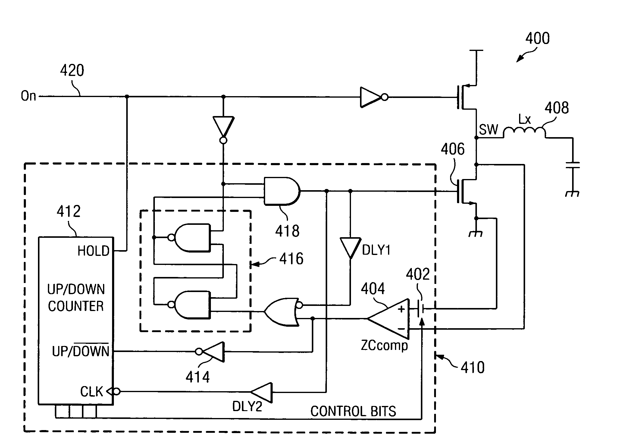 Adaptive rectifier Architecture and method for switching regulators