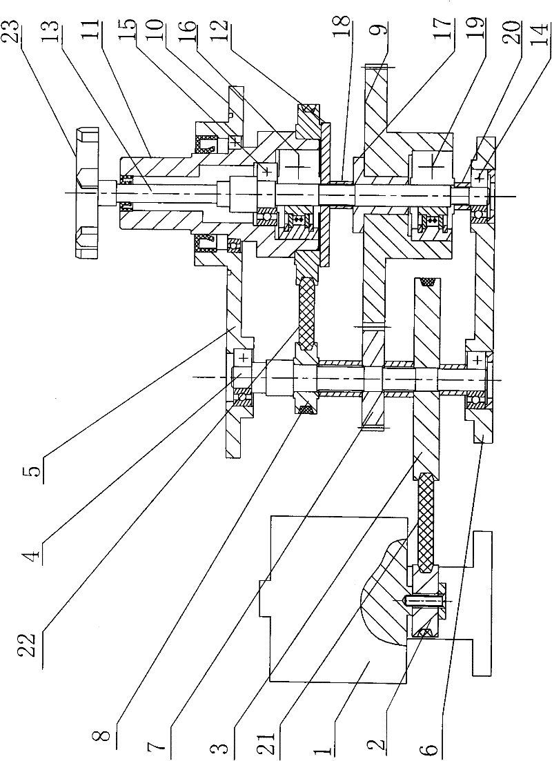 Transmission mechanism of fruit and vegetable cleaning machine