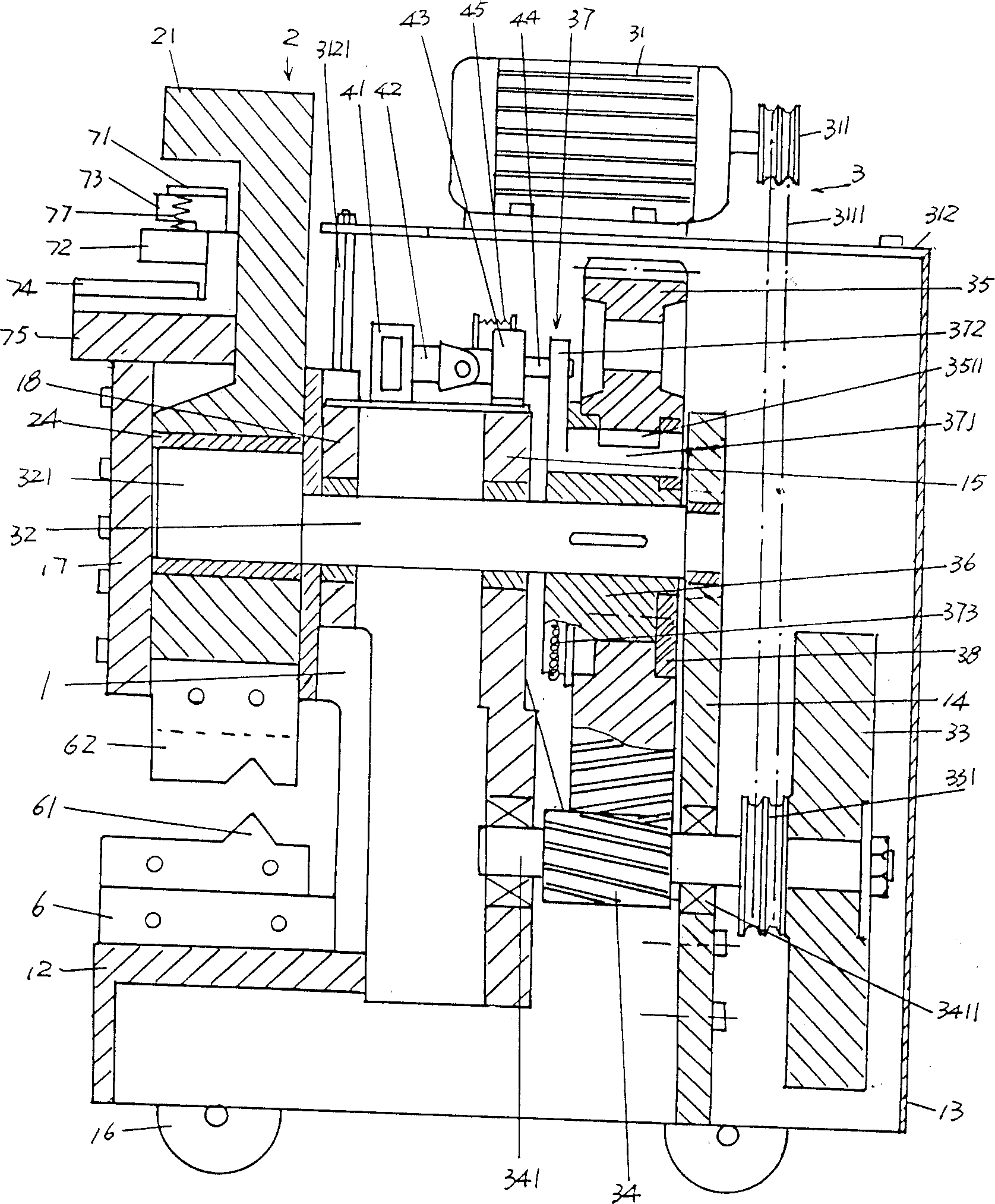 Punch-shearing machine