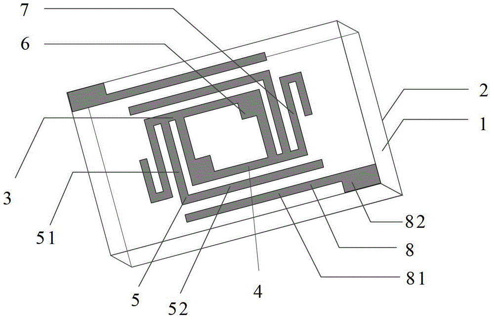 Multimode wide-band filter based on multi-branch loaded square resonance ring