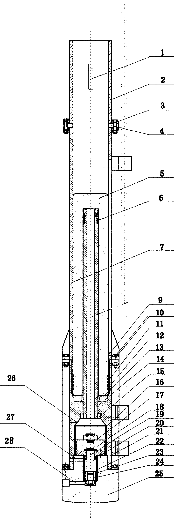 Pile-driving hydraulic hammer