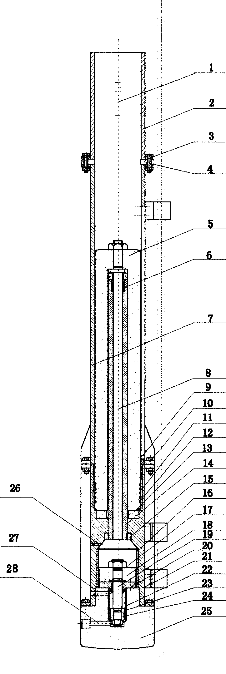 Pile-driving hydraulic hammer