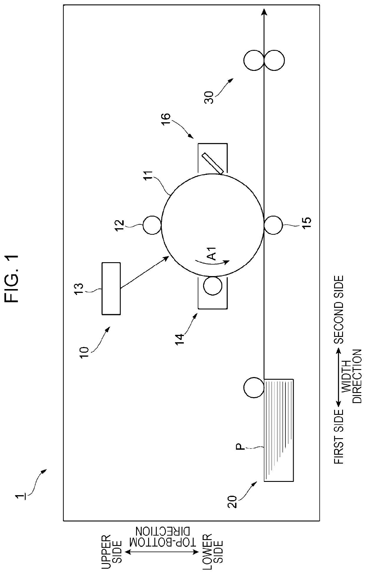 Developing device with airflow