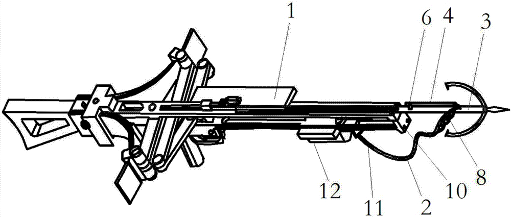 Turning anchor hook capable of measuring distance