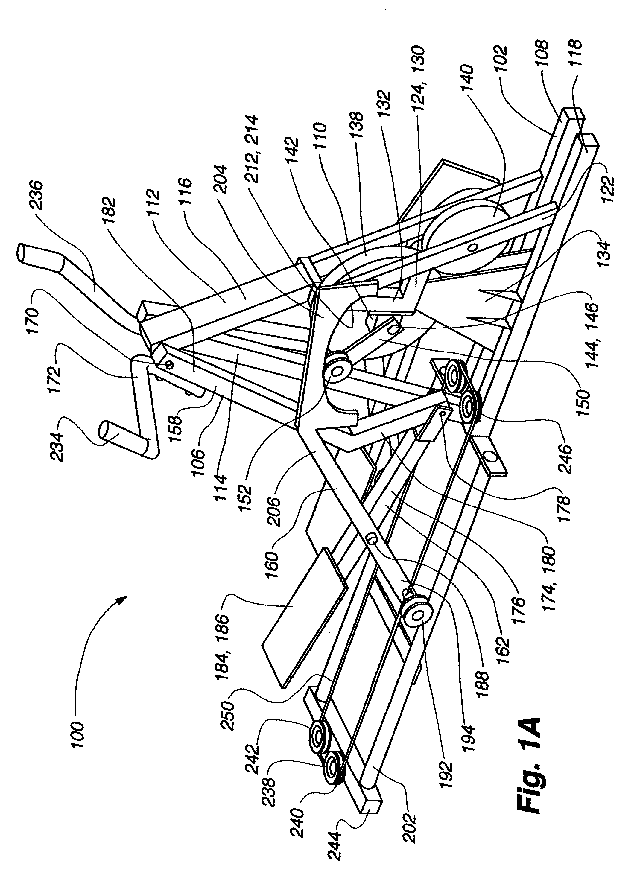 Variable stride exercise device