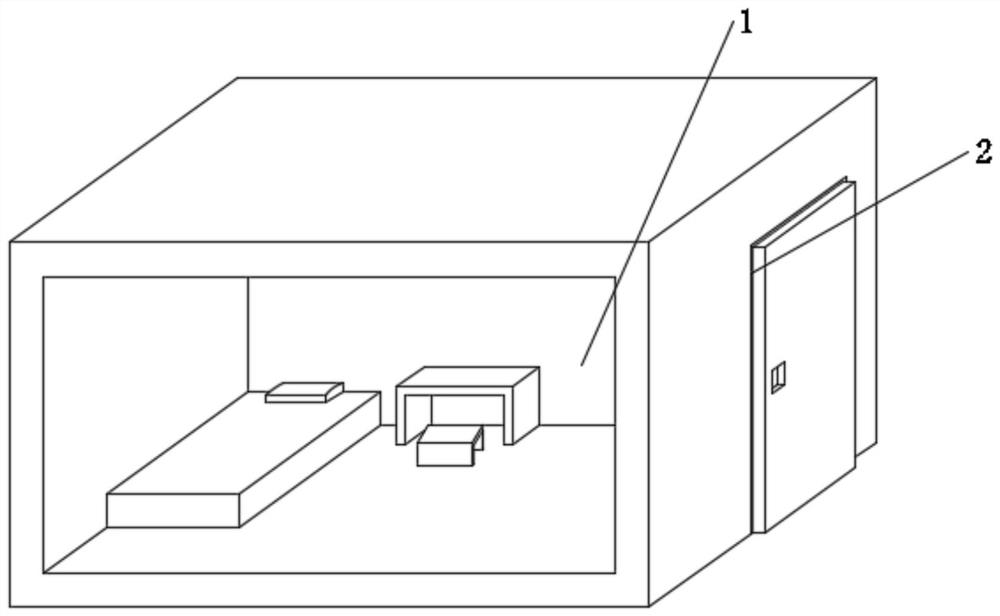 Novel sailor cabin with shock absorption and noise reduction structure