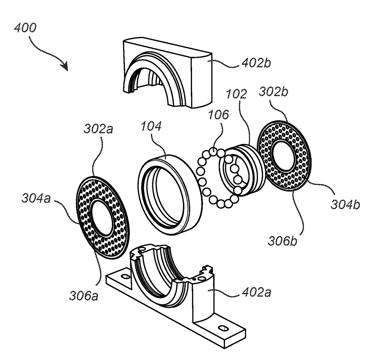 Capacitance measurement in a bearing