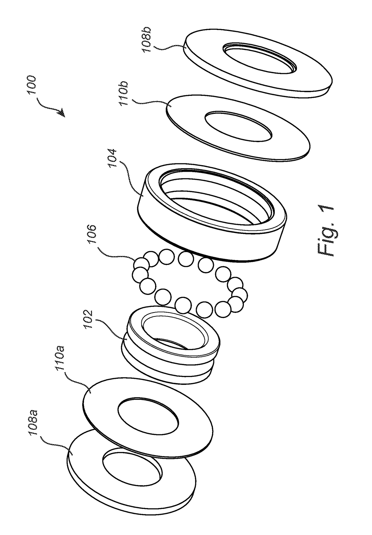 Capacitance measurement in a bearing