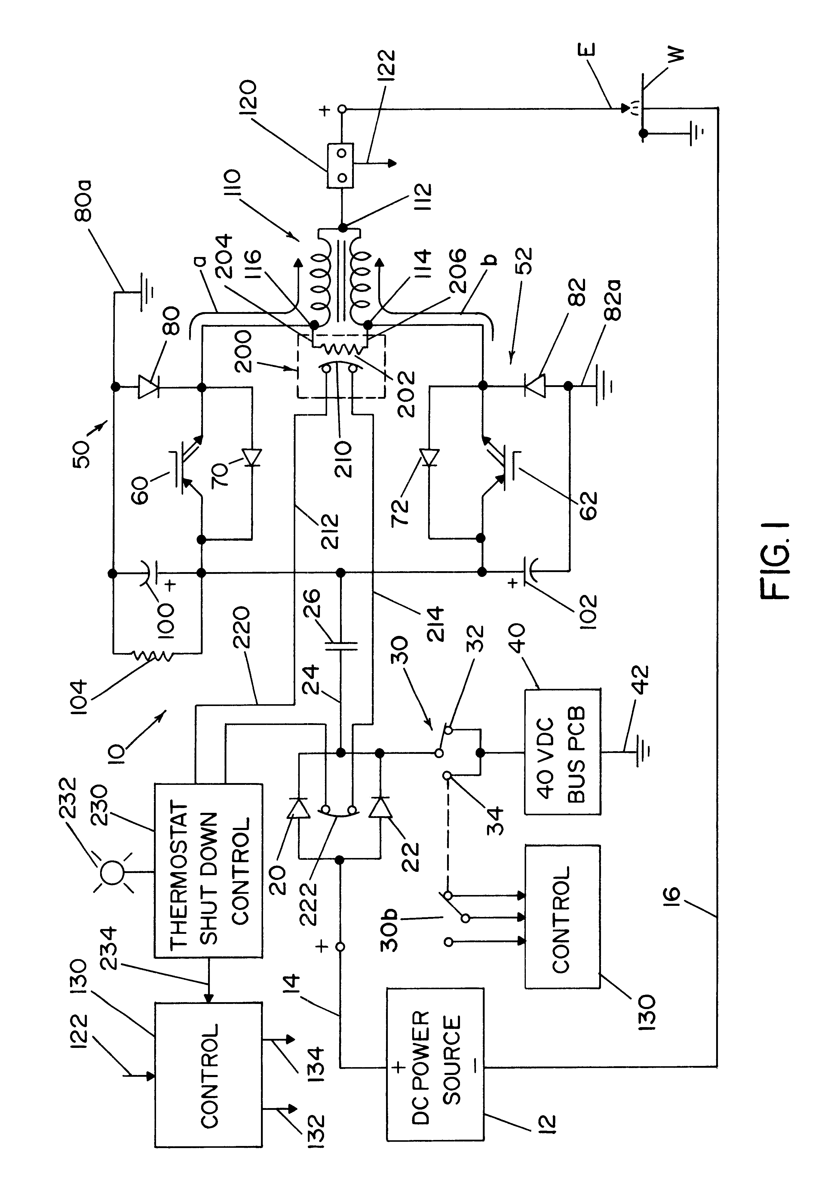 Protection device for dual stage power supply