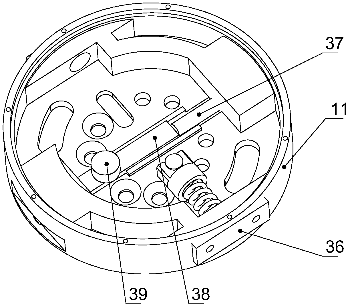 Robot joint variable rigidity module based on cam type lever structure