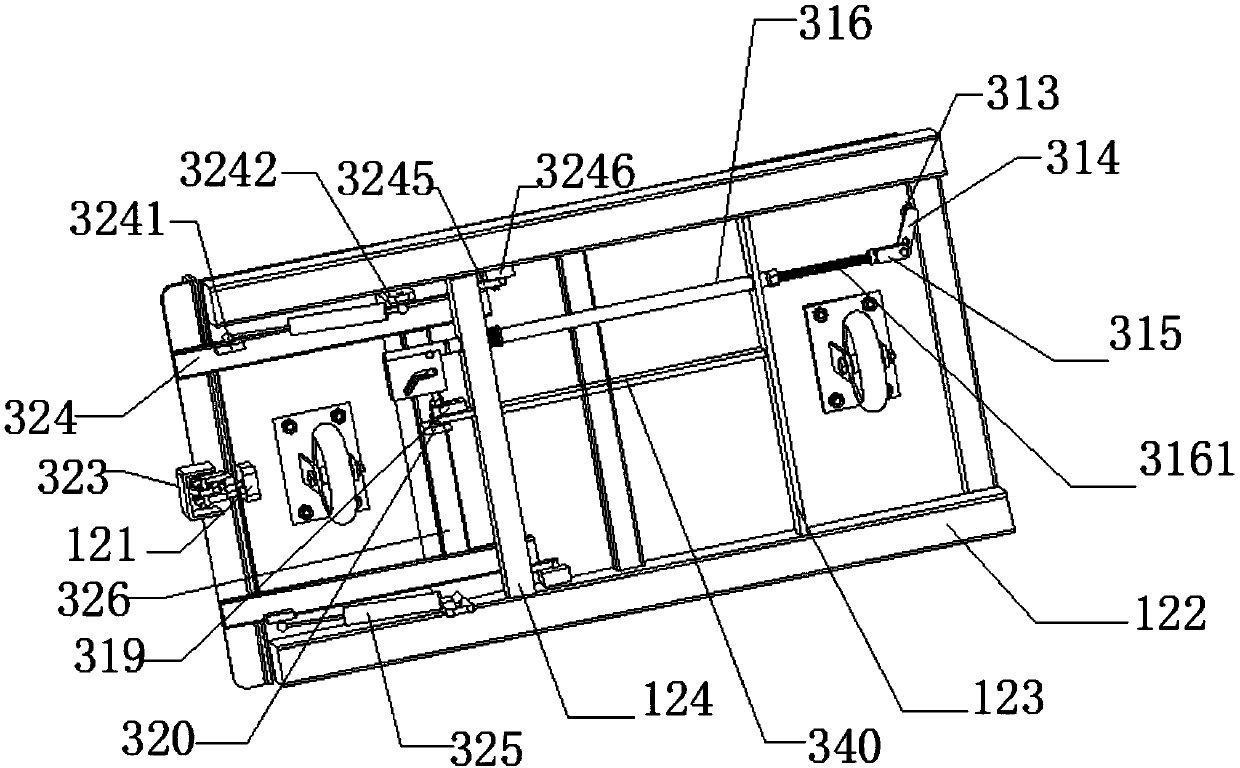 Master-slave trolley capable of quickly turning over goods