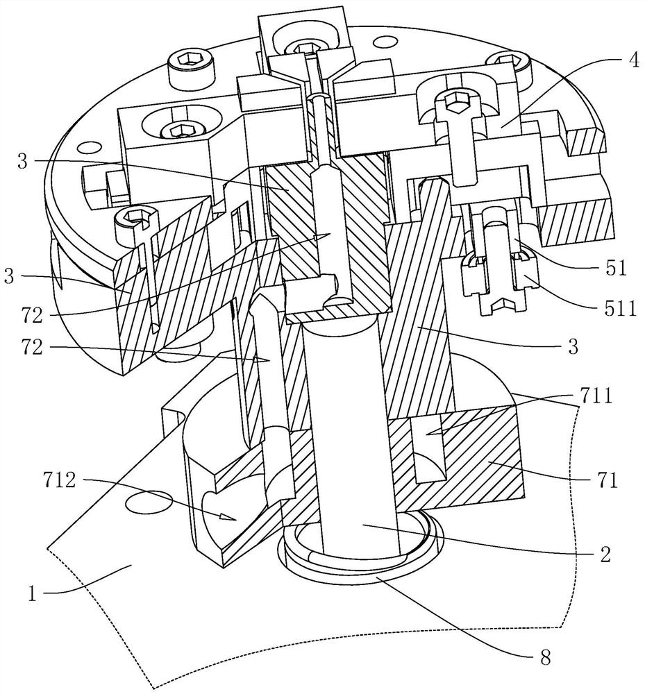 Posture changing device and posture changing method for component