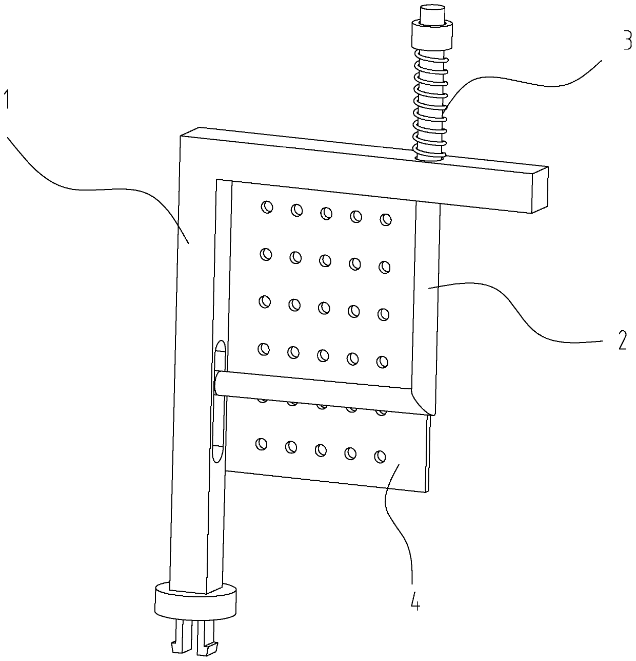 Clamping device of connection line