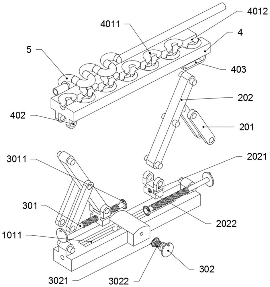 Medical clinical obstetrics and gynecology drainage tube angle adjusting device