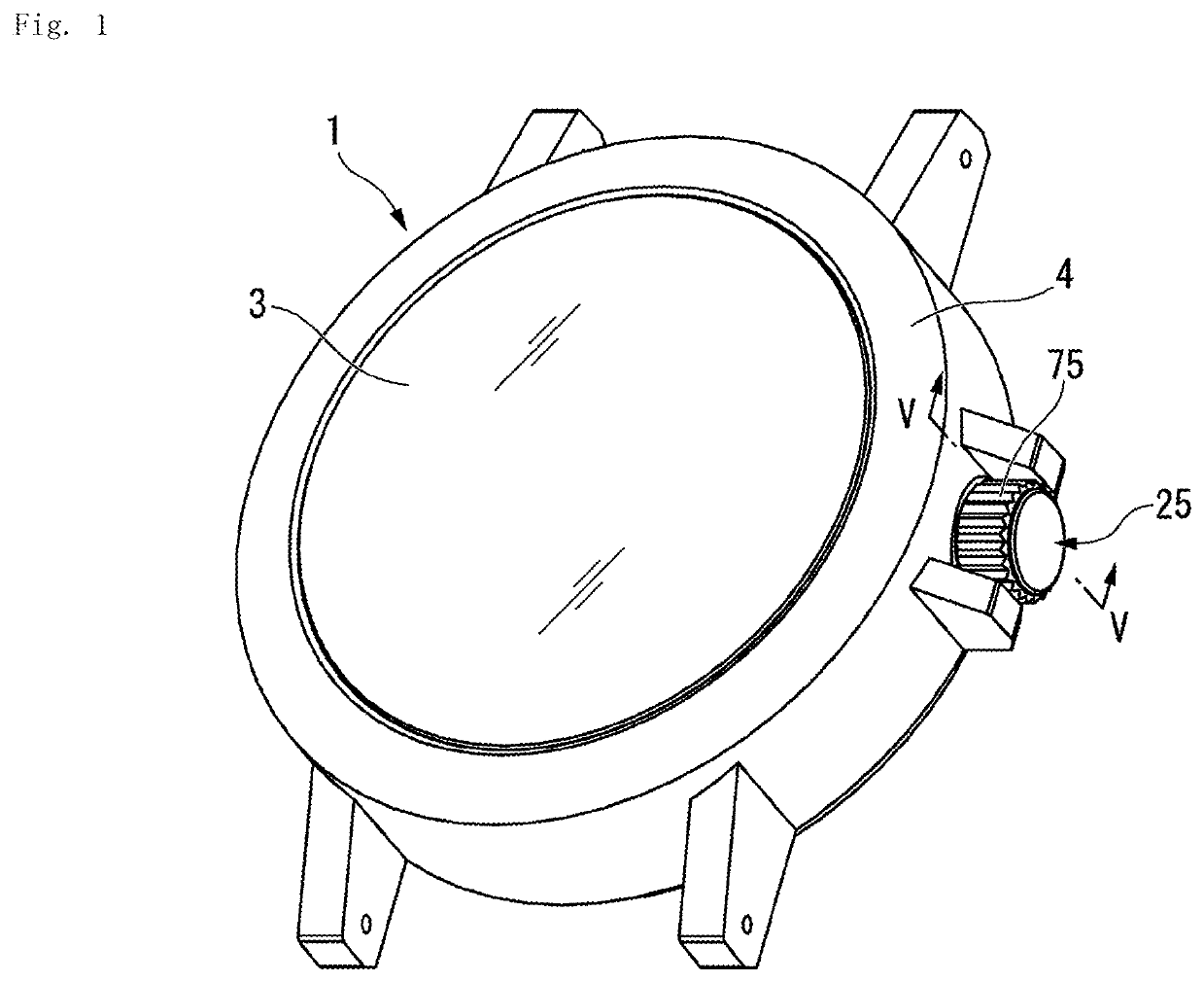 Crown lock mechanism-installed timepiece