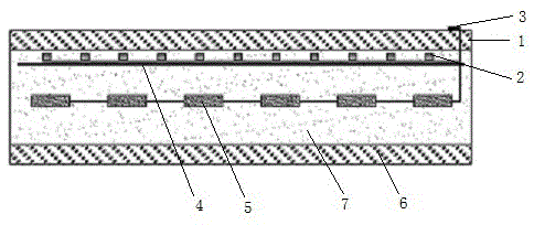 PV-LED integrated double-glass module encapsulation method