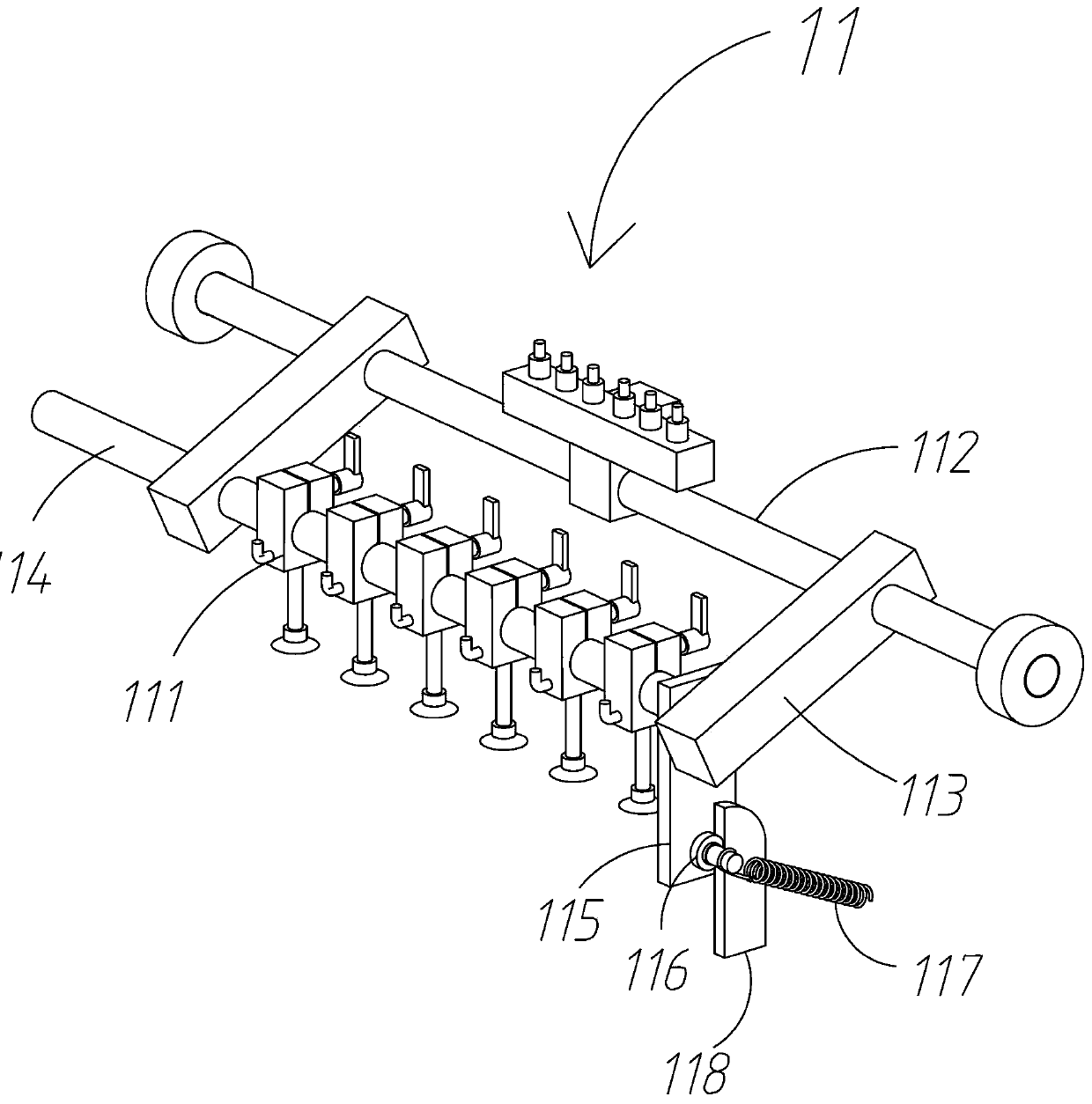 Gluing and material packaging production line for packaging box