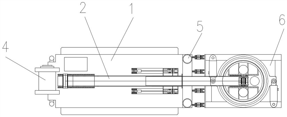 Tube drawing bench for construction in underground narrow space and construction method