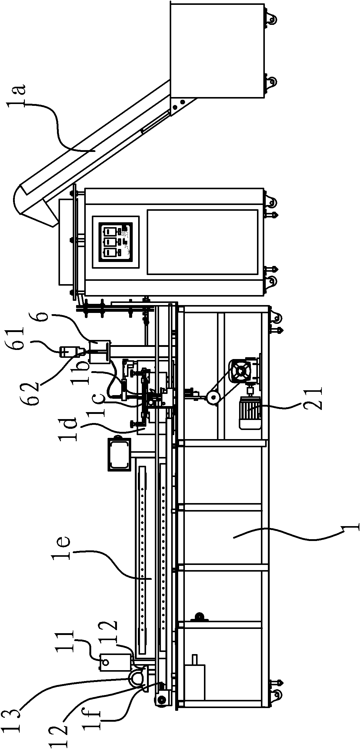 Screen printing device in automatic round-surface screen printing machine