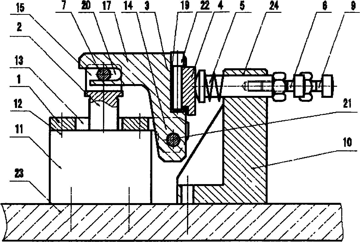 Clamping structure for fixture