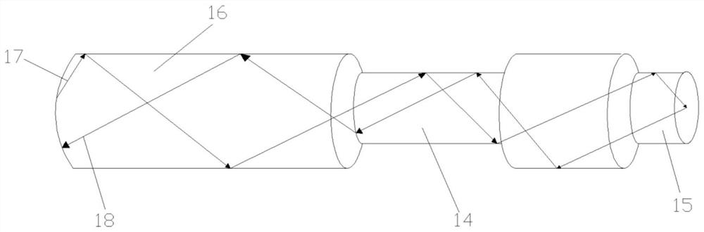 An application system of an optical fiber sensing probe for detecting the electric charge of a supercapacitor electrode and a preparation method of the optical fiber sensing probe