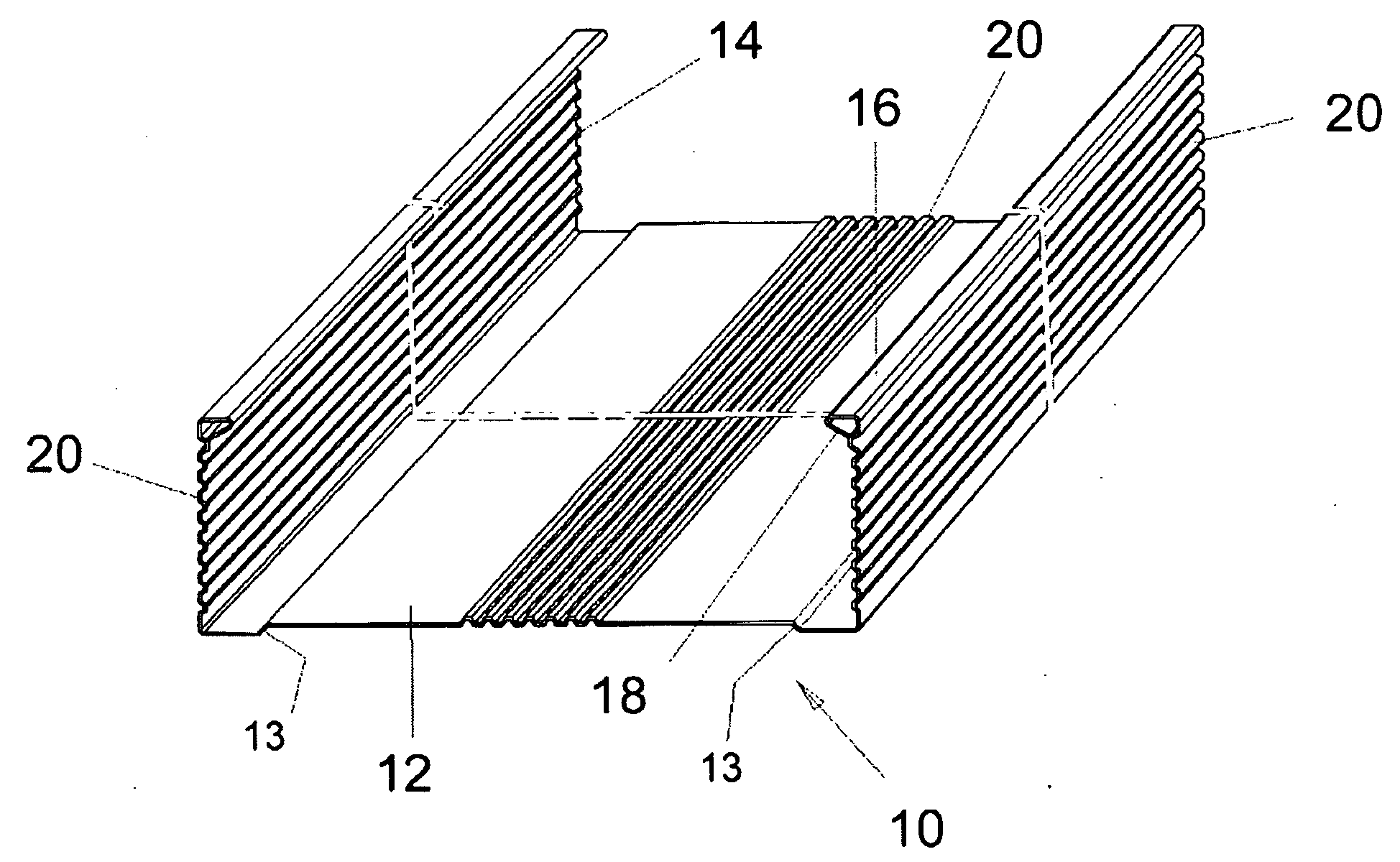 Non load-bearing metal wall stud having increased strength