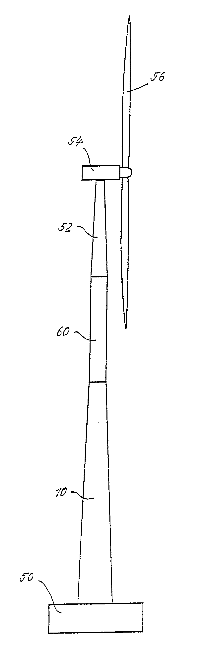 Wind energy plant tower