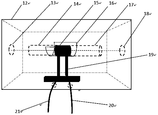 Automatic gated image intensifier strong light resolution and dynamic range testing system and testing method