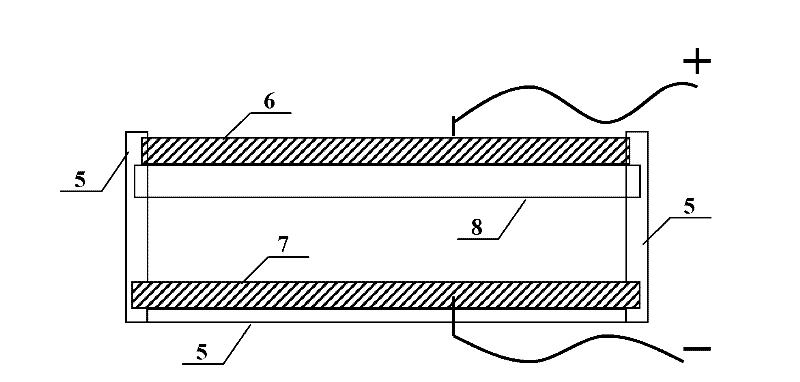 Device for treating rubbish leachate with atmosphere plasma