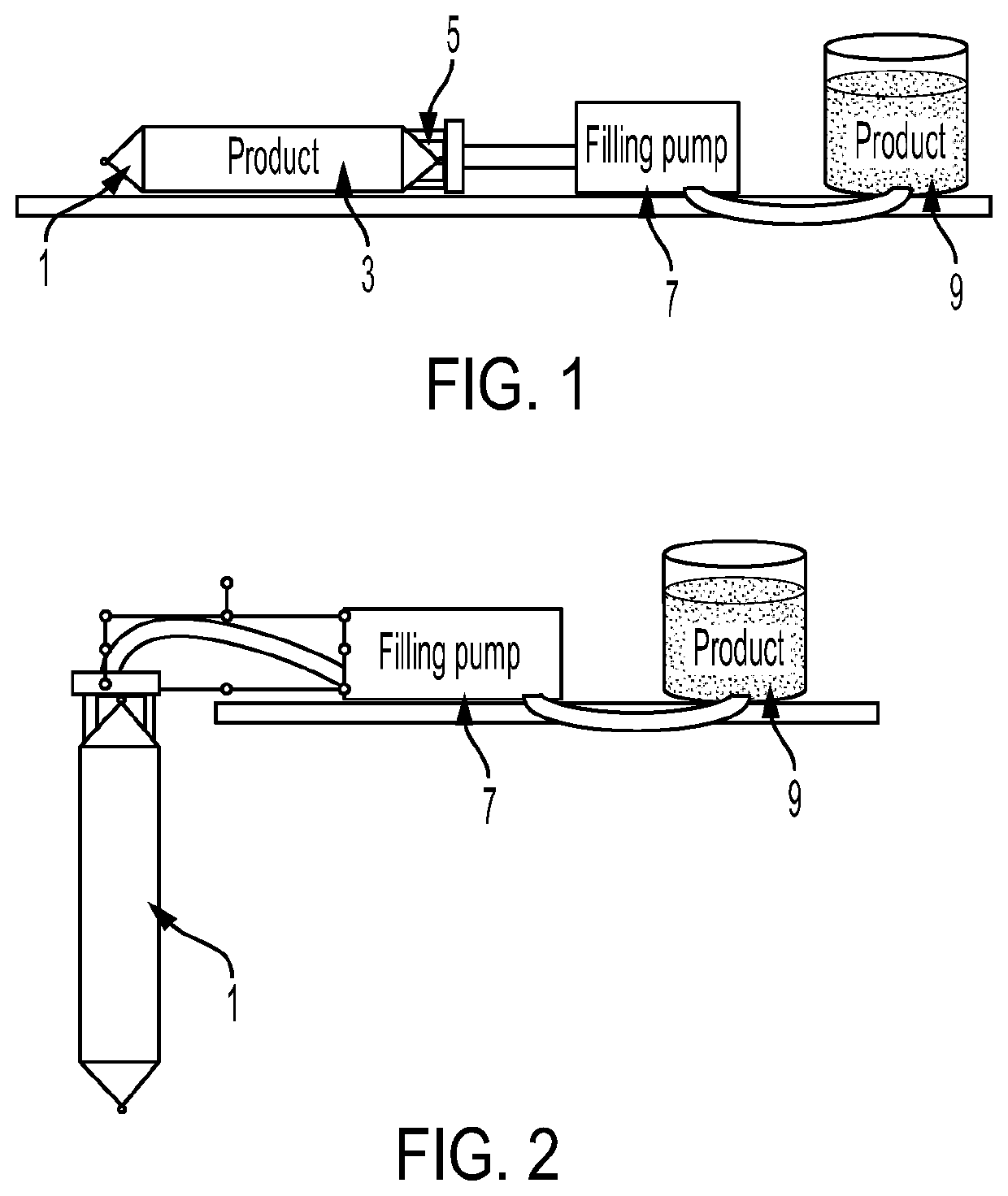 Process for lyophilising a product