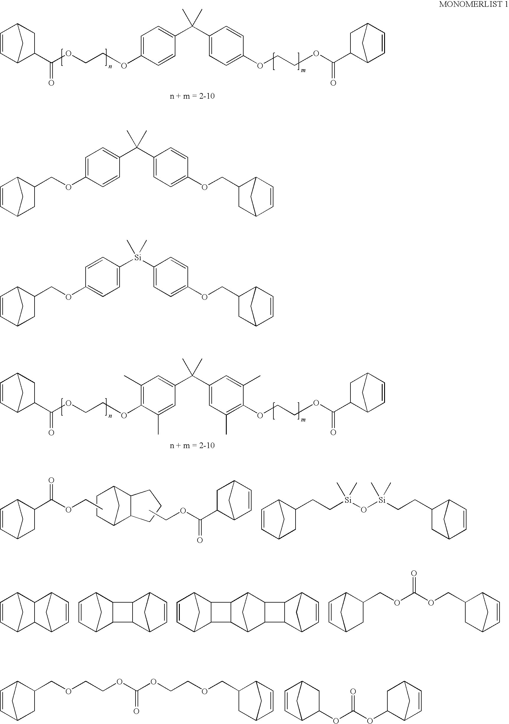 Solid materials obtainable by ring-opening metathesis polymerization