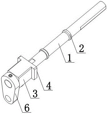 Back push rod of hand buggy