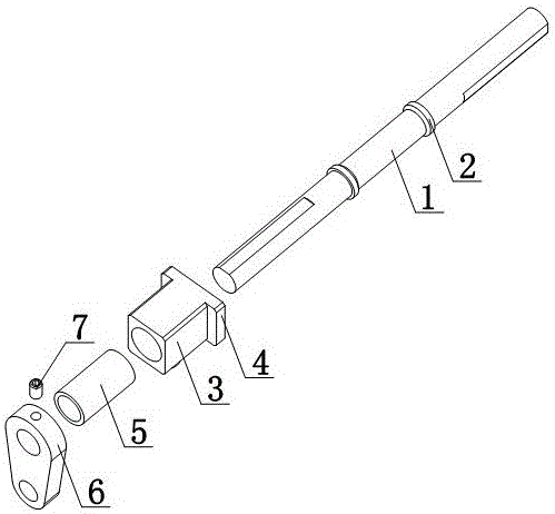 Back push rod of hand buggy