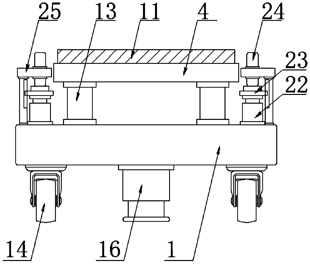 Medical bed for tumor radiotherapy department