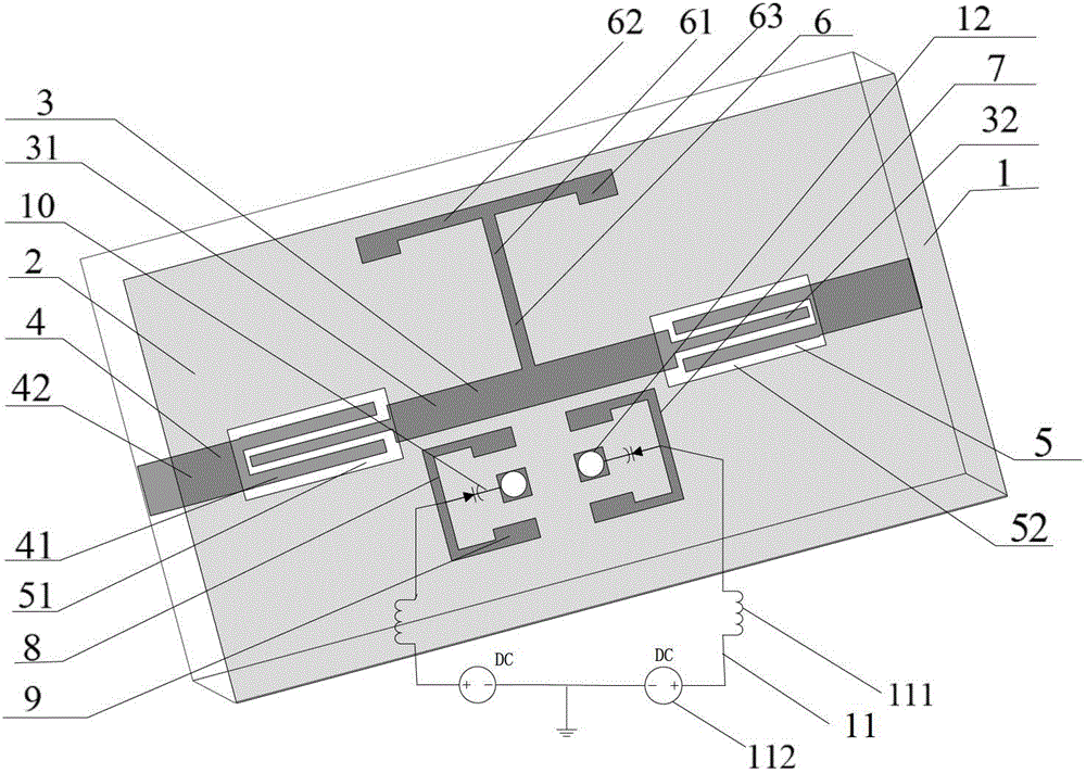 Band-gap adjustable micro-strip ultra-wide band filter