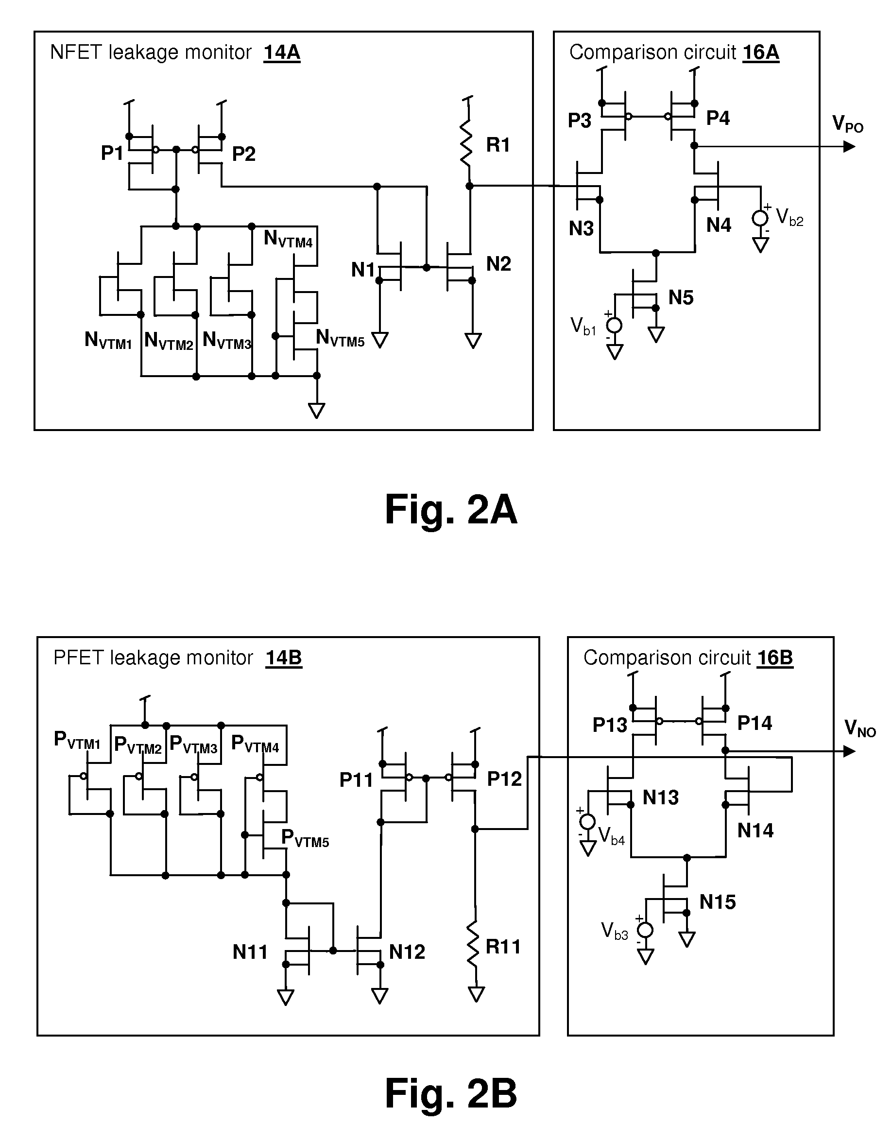 On-chip leakage current modeling and measurement circuit