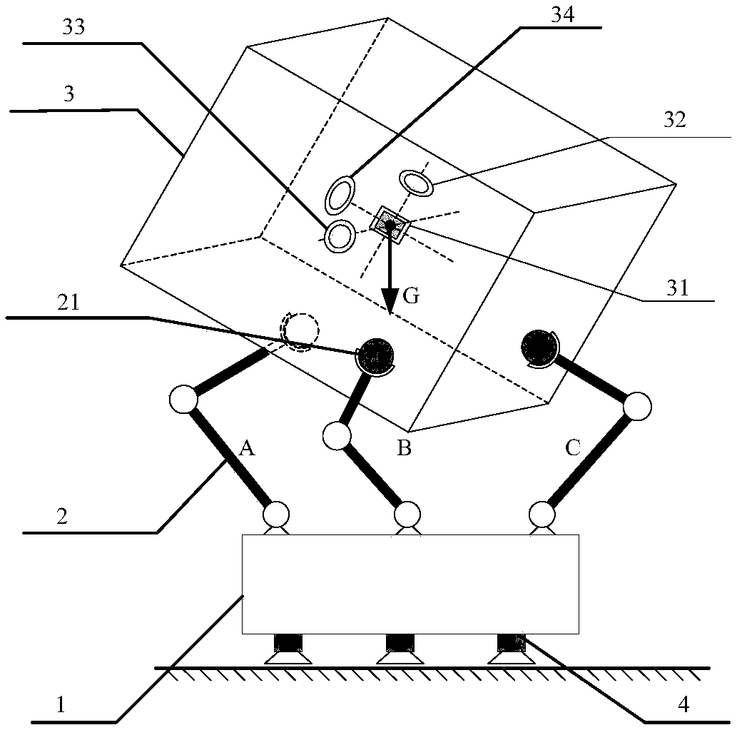 Microgravity simulation device for rolling characteristics of large space target