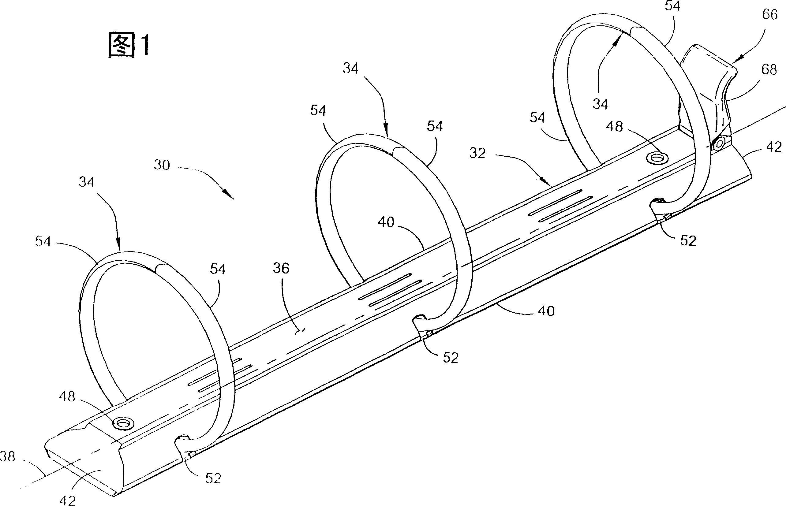 Circular ring loose-leaf binder mechanism