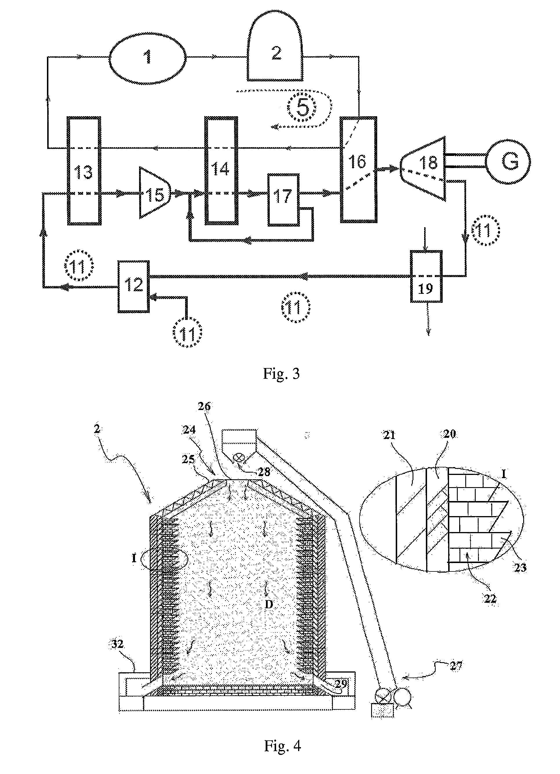 Solar heat storage and high temperature gas generating system with working medium being flowing sand