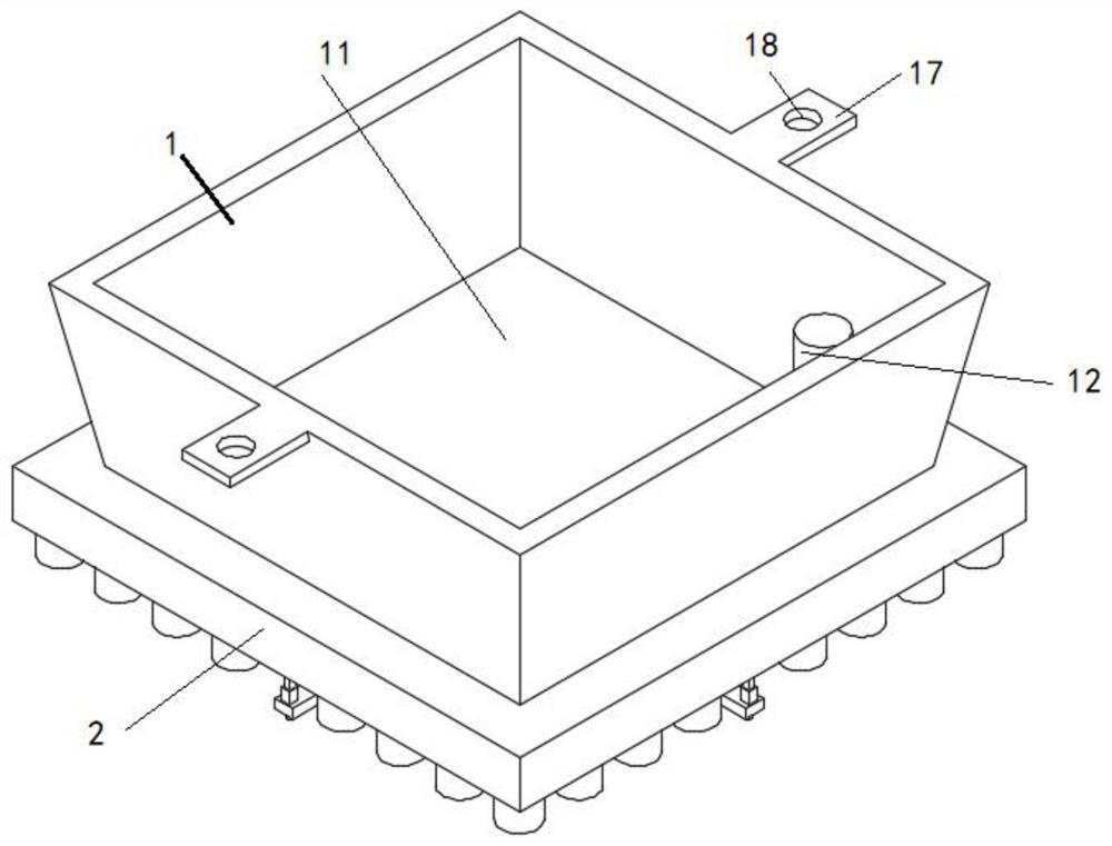 Self-floating rural ecological landscape plant planting device