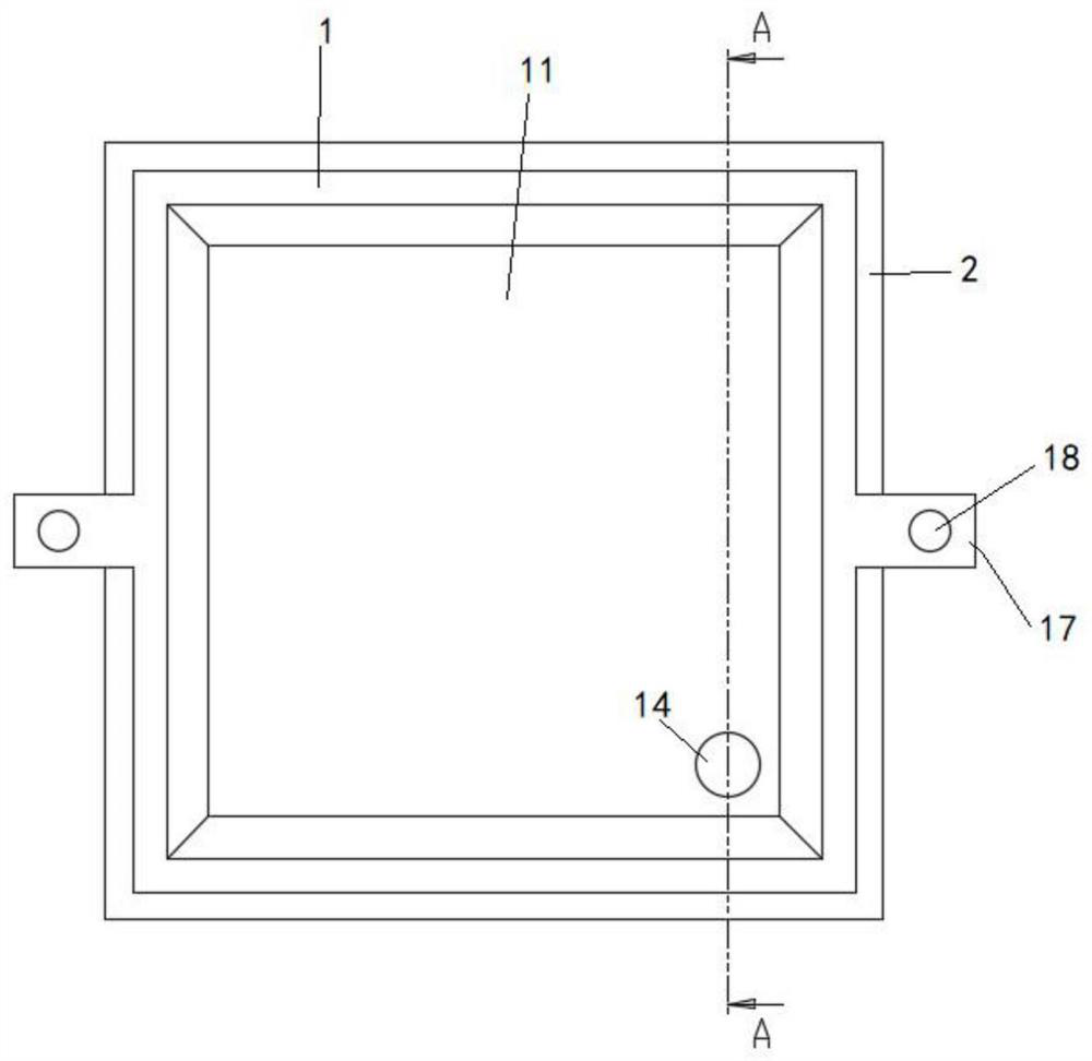 Self-floating rural ecological landscape plant planting device