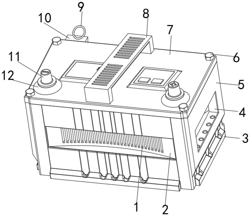 Multifunctional energy storage battery with GPS positioning function