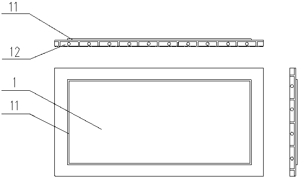 Mold platen and casting method