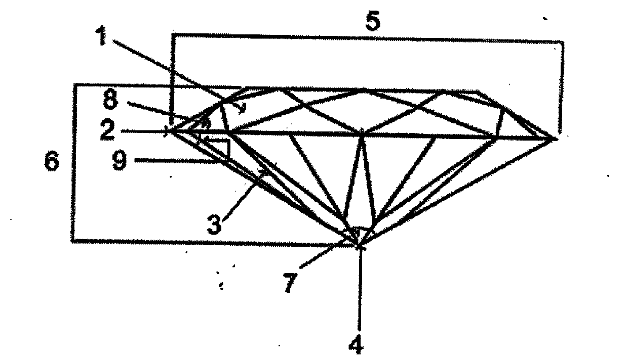 Crystal zirconium jewel ornament